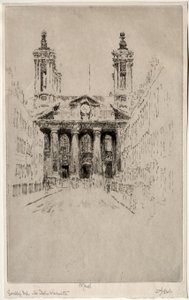 San Giovanni, Westminster, 1895 da Joseph Pennell