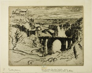 Ponte di San Martino, Toledo da Joseph Pennell