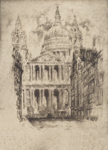 San Paolo, Fleet Street, Londra da Joseph Pennell