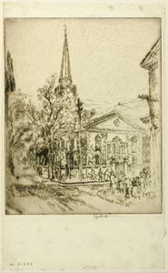 San Pietro, da Pine Street, Filadelfia da Joseph Pennell