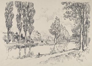 Il canale a Blanzy, Francia da Joseph Pennell