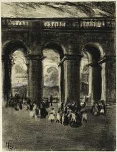Il cortile del palazzo, Madrid