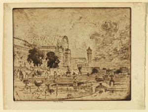 Il Crystal Palace, Londra da Joseph Pennell