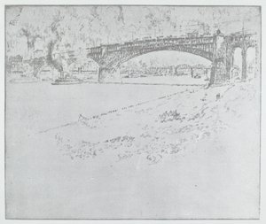 Il ponte Eads, St. Louis [in alto], 1919 o dopo da Joseph Pennell