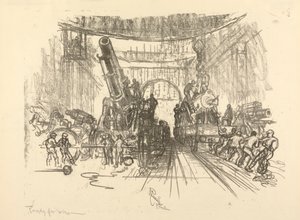 La serie della guerra inglese: W. 453. Pronti per la guerra da Joseph Pennell