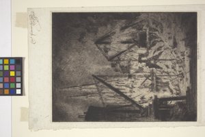 Le fondamenta della cattedrale da Joseph Pennell
