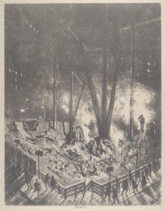 Le fondamenta, costruzione di un grattacielo da Joseph Pennell