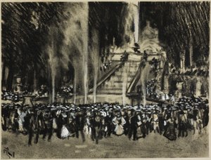 Le fontane in funzione a La Granja da Joseph Pennell