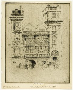 La Porta del Tempio da Joseph Pennell