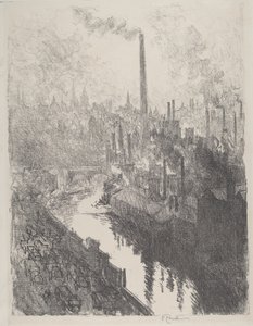 Il grande camino, il parco dei motori, 1916