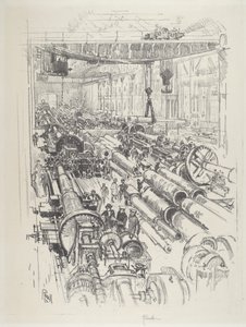Il negozio di armi, 1916 da Joseph Pennell