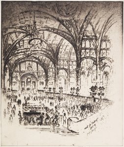 La sala del ferro, Pennsylvania Station, New York, 1919