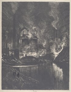 Il lago di fuoco, Charleroi da Joseph Pennell