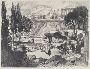 La piccola festa, Atene, 1913 da Joseph Pennell