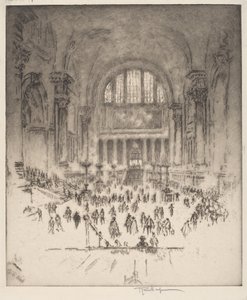 La sala di marmo, Stazione Pennsylvania, New York