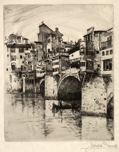 Il Ponte Vecchio, 1883 da Joseph Pennell