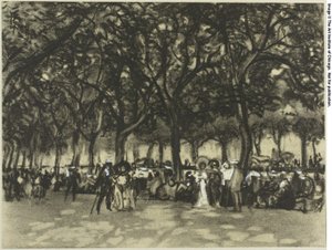 Le passeggiate di Madrid da Joseph Pennell