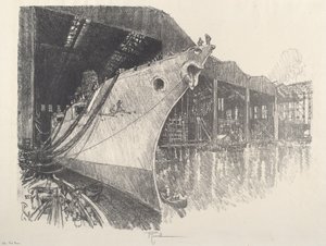 La prua, 1917 da Joseph Pennell