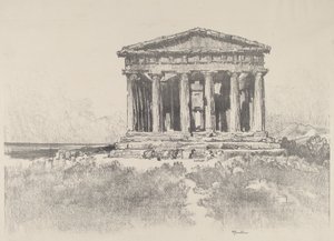 Il tempio vicino al mare, Tempio della Concordia, Girgenti da Joseph Pennell