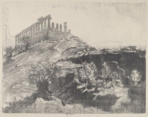 Il Tempio della Concordia sul muro, Girgenti