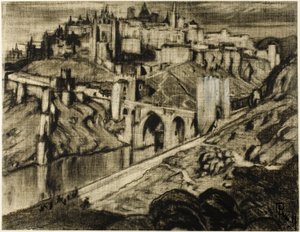 La città torreggiante, Toledo da Joseph Pennell