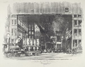 Le urne, che lanciano grandi conchiglie da Joseph Pennell