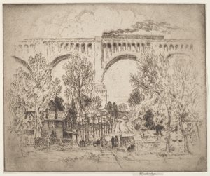 Il Viadotto, D., L. & W. a Nicholson, Pa. da Joseph Pennell