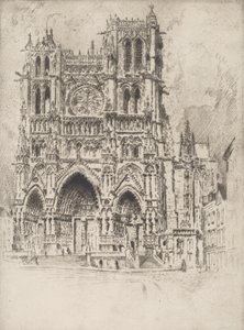 La facciata ovest, Amiens, 1907