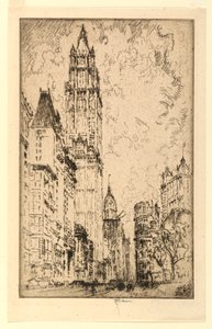 Il Woolworth Building da Joseph Pennell