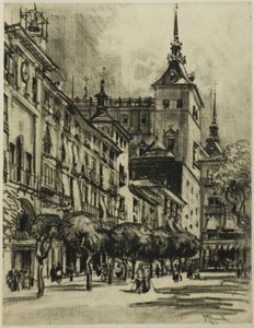 Lo Zocodover, Toledo da Joseph Pennell