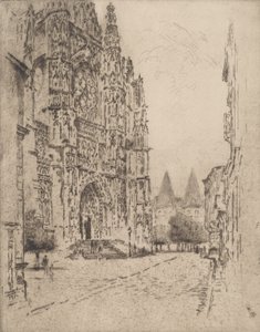 Torri del Palazzo del Vescovo, Beauvais, 1907 da Joseph Pennell