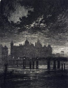 Corte di Whitehall a Londra da Joseph Pennell