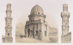 87. Tombe e minareti, al Cairo, 1843