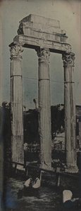 Facciata Nord-Ovest, Tempio di Castore e Polluce, Roma da Joseph Philibert Girault De Prangey