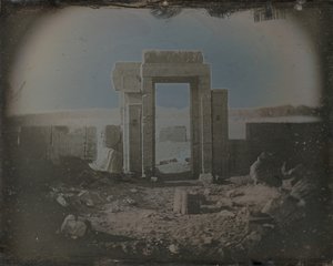 Tempio di Horus, Edfu, 1842-44 da Joseph Philibert Girault De Prangey