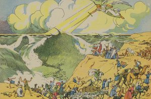 Mosè attraversa il Mar Rosso da Joseph Porphyre Pinchon