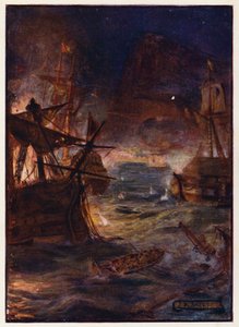 Grande assedio di Gibilterra da Joseph Ratcliffe (after) Skelton
