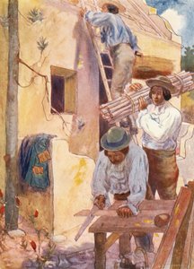 Gli ugonotti costruiscono le loro fattorie da Joseph Ratcliffe (after) Skelton