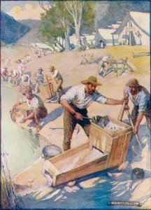 Tutto il giorno si sentiva il suono del piccone e il rombo della culla, c1908, c1920 da Joseph Ratcliffe Skelton