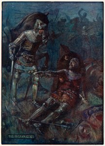 James, Conte di Douglas, nella battaglia di Otterburn da Joseph Ratcliffe Skelton
