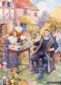 John Milton nel suo giardino