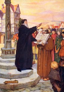 John Wyclif che predica