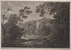 Una vista italiana, c. 1810 da Joseph Rebell