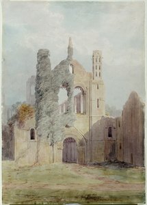 Abbazia di Kirkstall dalla facciata ovest da Joseph Rhodes