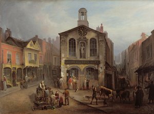 La vecchia sala di Moot, Leeds, c.1825 da Joseph Rhodes