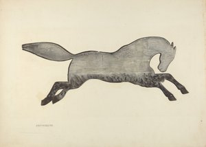 Segnavento a forma di cavallo, 1935-1942 da Joseph Rothenberg