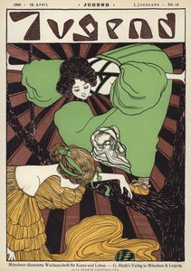 Illustrazione di copertina per la rivista Jugend da Joseph Rudolf Witzel