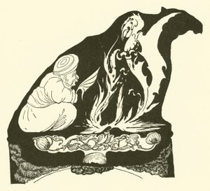 Il Djinn che inizia la magia che portò la gobba al cammello da Joseph Rudyard (after) Kipling