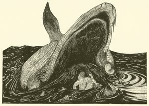 La balena che inghiotte il marinaio da Joseph Rudyard (after) Kipling