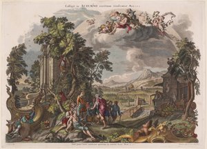 Autunno da Joseph Sebastian Klauber, Johann Baptist Klauber, after Johann Wolfgang Baumgartner